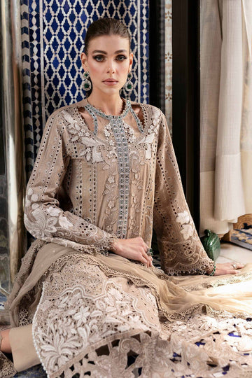 3 Piece Unstitched Embroidered Lawn Suit - D-2502-A
